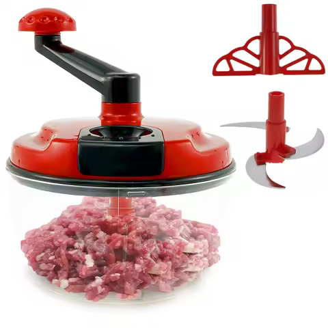 Manual Meat Grinder Food Grinder Garlic Onion Masher Manual Food Processor Manual Quick Meat Mincer 