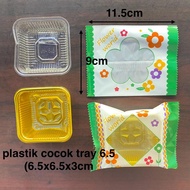 PS7-PLASTIC SEALER 9X11.5 PLASTIC TRAY/ 6.5 50GRAM MOON CAKE PLASTIC/ BISCUIT PLASTIC/ CAKE PLASTIC/