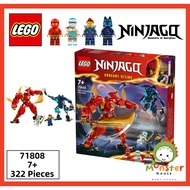LEGO Ninjago 71808 Kai's Elemental Fire Mech ( 322 Pieces ) 7 Years+