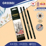 GREEBEL Pencil Graphite Pencil 9B 1 Pcs (Unit) Thick School Office Drawing Pencil 7018 Grade 9B