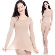 Skin colour Woman Long Sleeve Inner Shirt Under Shirt Thermal Innerwear Underwear/Baju Batin Wanita 