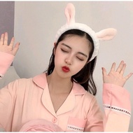 Cute Style Makeup Headband Korean Face Wash Bunny Ears Headband