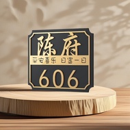 20x24cm Hdb Unit Number Signage Door Unit Number Square Surname House Number Plate