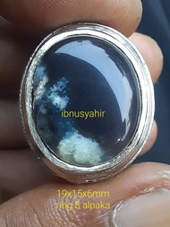 Cincin batu bacan elektrik natural