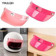 [YWJLQH] 3 Snap Motorcycle Visor Replacement Helmet Sun Shade Protector Pink