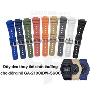 Replacement TPU strap for Casio Gshock GA-2100/DW-5/7/8/GW-6900 watches and other compatible models