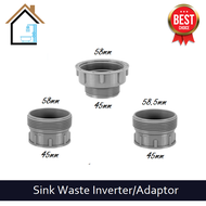Kitchen Sink Waste Conversion Adaptor Kitchen Sink Drainer Inverter Fittings Waste Strainer Reducing Connecting Adaptor