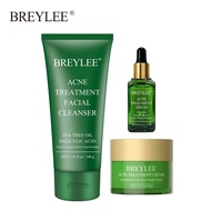 Breylee blackhead Acne Treatment Set serum treatment(facial Cleanser ,serum ,cream) 3pcs serum Set