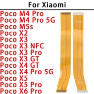 Original Motherboard Flex Cable For Xiaomi Poco M4 X2 X3 X4 X5 X6 Pro 5G X3GT X4GT M5S Main Board Ri