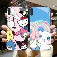 DK-86 Kuromi Cinnamoroll HD Glass Casing for Samsung A50 A70S A70 A10 A02 A7 Note 10 Pro Plus