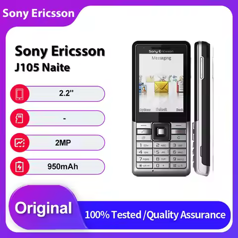Original Unlocked Sony Ericsson J105 Naite 2G/3G 950mAh Bluetooth 2MP Mobile Phone