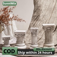 Roman Pillar Statue Greek Statue Greek Column Ornament Creative Gift Figurine for Patio Office Deskt