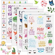 48 Sheet 1419 Pieces Christian Stickers Bible Stickers Motivation Scripture Planner Journaling Stick