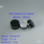 Pot cream 12.5 grams Black / Pot Jar 12.5 grams Black Pot cream 12.5 grams black
