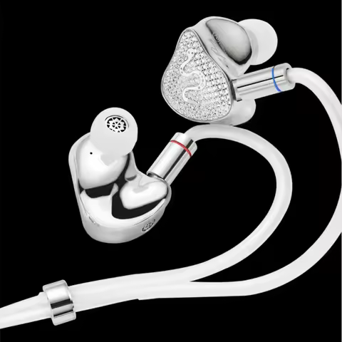 EarAcoustic Audio SPA-Hi End Series Silver Angel HiFi Iems Doublesided Composite Diaphragm Dual Magn