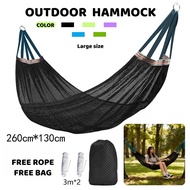 Camping Hiking Hammock Double Outdoor Foldable Hammock Travel Hammock Ice silk hammock buaian gantun