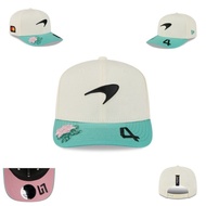 Adjustable baseball cap, New Era 9SEVENTY McLaren F1 Team outdoor sun protection white/green fashion
