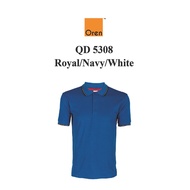 Oren Sport QD5308 Royal/Navy/White NTMY.os Quick Dry Polo Cotton Microfiber Cool Fit Collared Tee Sh