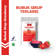 Bubuk Sirup Premium Powder Rasa Strawberry / Stroberi 50 Gr Syrup Powder Aneka Rasa Serbuk Minuman S