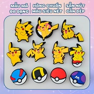 Set of 7 slipper charms model SC47, plastic slipper charm sticker set to decorate slipper charms
