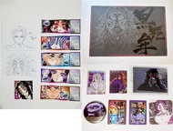 [多圖] 鬼滅之刃 黑死牟 上弦 名信片 閃卡 貼紙 海報 猗窩座 無慘 童磨 彌豆子 蝴蝶忍 胡蝶忍 香奈乎