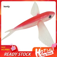kT  Seawater Boat Fishing Bait Big Wings Flying Fish Tuna Baits Soft Lure Tackle
