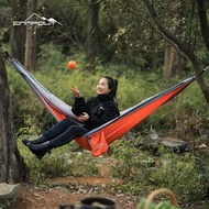 土耳其CAMPOUT戶外露營防蚊吊床防側翻雙人鞦韆休閒降落傘布吊椅