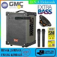Speaker Portable GMC 899Q Bluetooth Karaoke Guitar XBass 2 Mic Wireless Original High Power MC 899Q