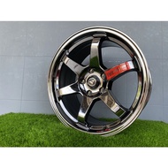 TE37 SL 18x8jj 18x9jj PCD 5x120 chrome color BMW  New rim johorbaru