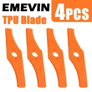 EMEVIN-4 Pieces, High-Quality Universal Lawn Trimmer Nylon Soft Blade, Nylon Material Safer, Length 