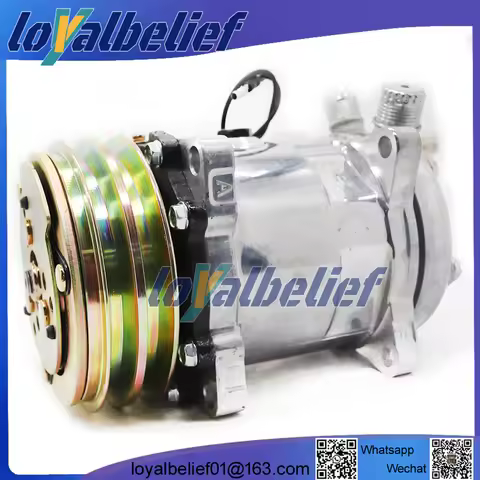 Air Conditioner Compressor Sanden 5H14 Sanden 508 SD508 Tractor Excavator Heavy Duty Truck 12V / 24V