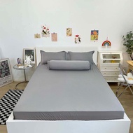 Bộ ga giường thun lạnh 4 món bọc được nệm 18cm gồm ga gối và vỏ ôm sẵn kích thước 1m6x2m 1m8x2m