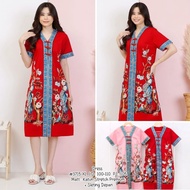 dress cheongsam merah imlek CNY sincia batik jumbo XL busui