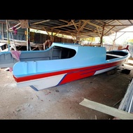 Kapal Fiber Perahu Mancing Nelayan Ukuran Besar NEW Baru Fiberglass