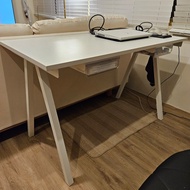 二手 TROTTEN 白色 書桌 工作桌 Ikea