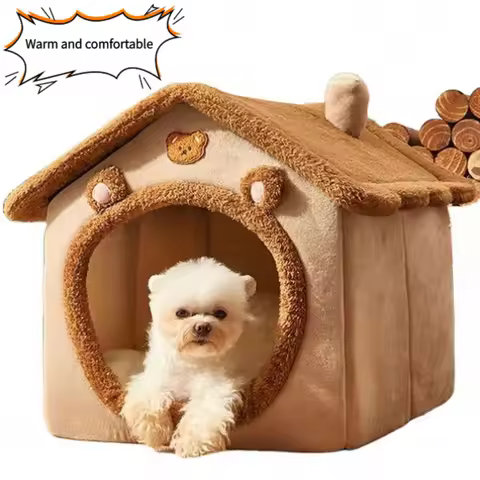 Dog house, all season universal, enclosed, removable, washable, small dog, teddy bear, pet house, ca