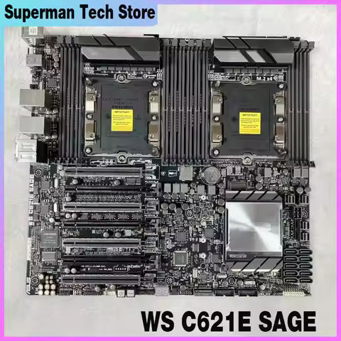 WS C621E SAGE For ASUS Two-way Server Workstation Motherboard C621 LGA 3647 Support Xeon High Qualit