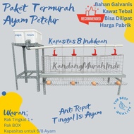 COMPLETE FULLSET LAYING CHICKEN CAGE PACKAGE 4 DOORS 8 CHICKENS AND 6 DOORS 6 CHICKENS FACTORY/