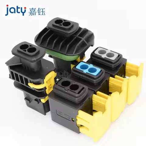 2-Pin 1-1418483-1/1-1703839-1 New Energy Electric Vehicle Cable Wire Plugs Male and Female Butt Wate