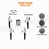 Vinfast VF8 Interior decal stickers with matte carbon grain, glossy carbon grain, wood grain, high q