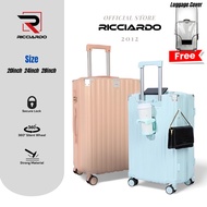 【BUY 1 FREE 1】RICCIARDO B09A Luggage Bag | Pemegang Cawan + Pengecas USB | Saiz 20/24/28 Inch (行李箱)