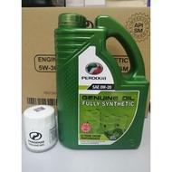 PERODUA FULLY SYNTHETIC 0W20 3L ENGINE OIL FREE OIL FILTER
