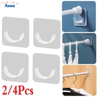 【Anna】SelfAdhesive Drapery Hook Holder Durable and Adjustable Grip Curtain Rod Bracket