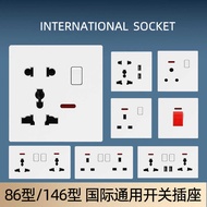 Customized Socket British Style One Open 13A Socket Multi-Function Five-Hole USB Socket Panel 25A40A