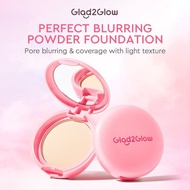 Glad2Glow Powder Foundation High Coverage Blurry Compact Powder | Glad2Glow