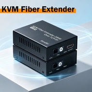 20Km HDMI KVM Fiber KVM Extender SC Optical Fiber Cable over IP 1080P HDMI Fiber USB Extender Suppor