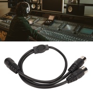 Fun~ 5Pin Din Female To 2 5Pin Din Male Cable 5 Cores Flexible DIN 5 Pin Y Splitter Adapter Sound Co