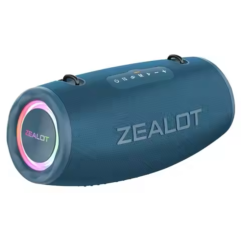 Zealot S87 Wireless Outdoor Party Boombox 3 Rgb Light Blue Tooth Speaker Audio Center Portable Sound