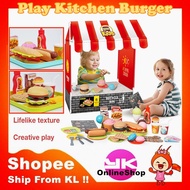 burger playset kids 150Pcs Play Kitchen burger diy house burger playset kids castle playtent budak p