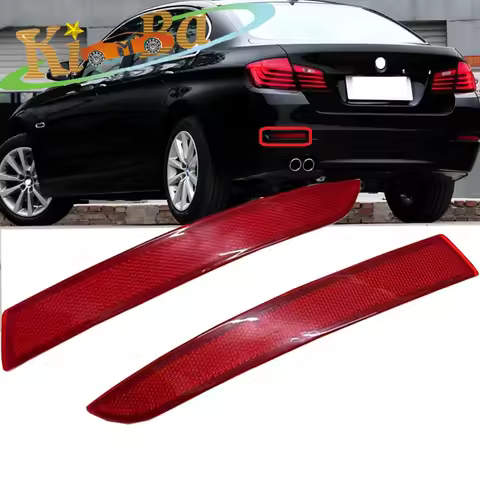 KIMBA For BMW F10 F18 520d 520i 528i 535i 2013-2016 Rear Bumper Reflector Light Trim Warning Lamp 63